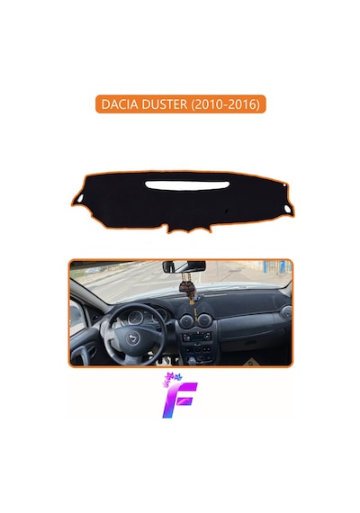 Dacıa Duster 2010-2016 Torpido Örtüsü Güneşten Korur Kolay Montaj Tam Uyum Araca Özel E22