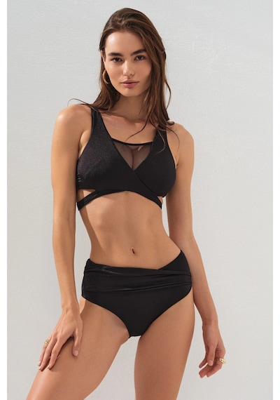Pierre Cardin Coco Form Tüllü Toparlayıcı Bikini Takım 231243 Siyah