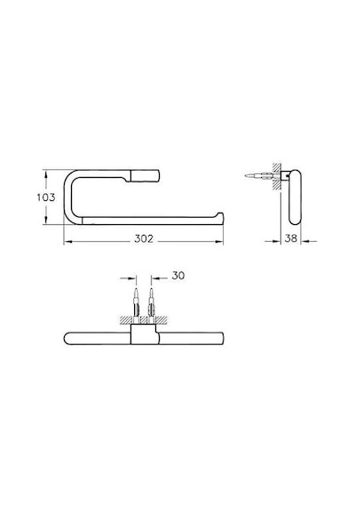 VitrA Eternity A4487126 Halka Havluluk, Bakır Bakır