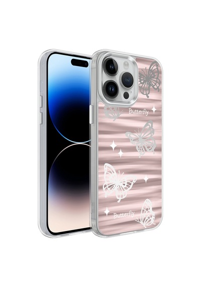 Apple Uyumlu iPhone 14 Pro Max Uyumlu Aihttgli Parlak Tasarımlı Zore Mimbo Kılıf-no5 NO5 -