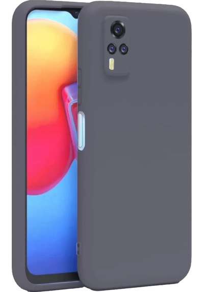 Newface Vivo Y53s Kılıf Nano İçi Kadife Silikon - Gri