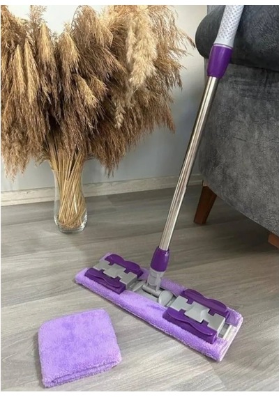 Hrz Teleskopik Mandallı Mikrofiber Sihirli Mop Yüzey Temizleyici