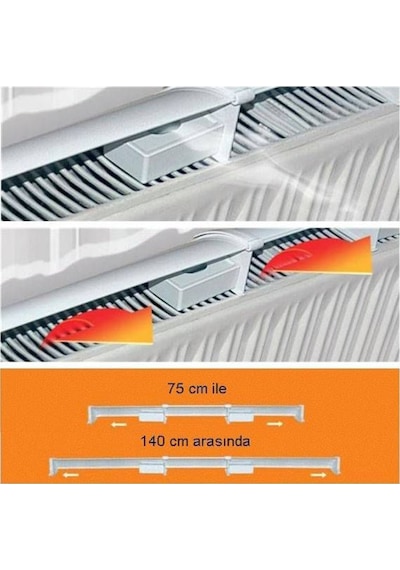 Isıfan 75-140 Cm Arası Petek Üstü Isı Yönlendirici