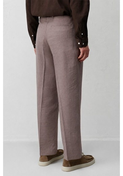 Antioch Lyocell Relaxed Fit Pileli Erkek Pantolon Koyu Bej