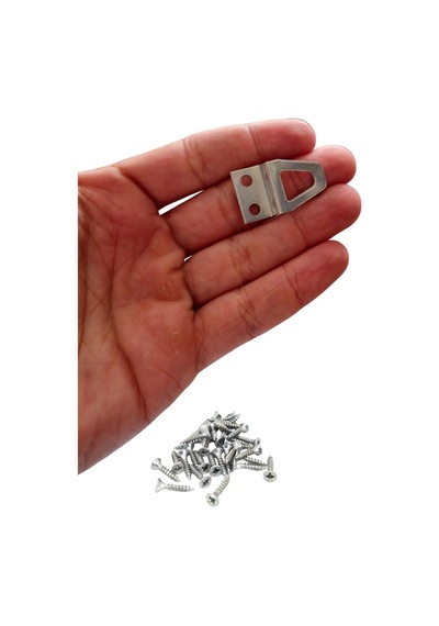 Tr Tablo Ve Resim Çerçevesi İçin Askı Kancası, Kıvrık Eğik Metal, 100 Genel