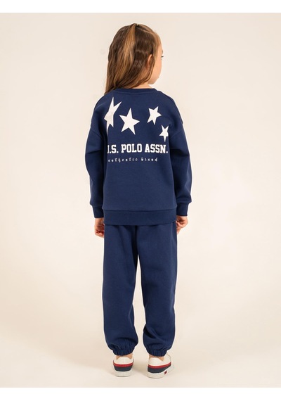 U.S. Polo Assn. Civil Girls 4-8 Yaş Eşofman Takımı - Lacivert