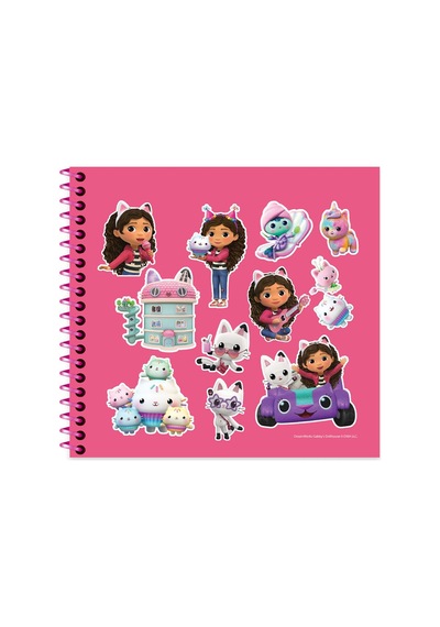 Gabby'nin Hayal Evi 16 15 50 Yp. Çiz. Spiralli Sert Kapak Defter - Çok Renkli