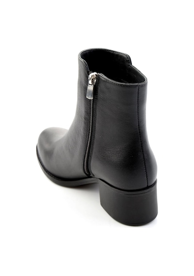 Siyah Hakiki Deri Kadın Bot & Bootie K02208291903