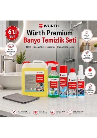 Würth Banyo Temizlik Seti