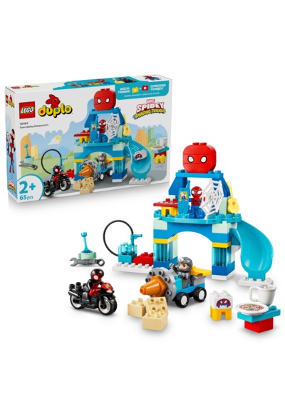 LEGO® DUPLO® | Marvel Spidey Takımı Karargahı 10464 – 2 Yaş Üzeri Çocuklar için Aksesuarlar İçeren Oyuncak Yapım Seti (65 Parça)