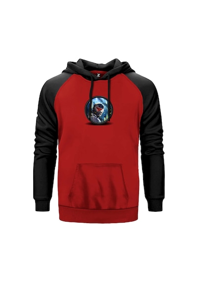 Crysis City Warrior Kırmızı Renk Reglan Kol Sweatshirt Kırmızı