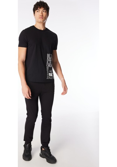 İce Play Siyah Erkek Eşofman Altı 24eu1m0b011p417 Jersey Trousers