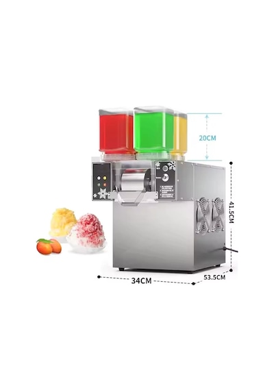 Jwbetter AC220V ZB-XBJ124FZ Kokteyl Milkshake Buz Kar Yapma Makinesi