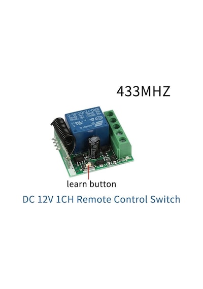 1 Kanal Dc12v 10a Röle + 2 Kanal Rf Uzaktan Kumanda 433mhz Metal Çerçeveli Kaliteli Kumanda