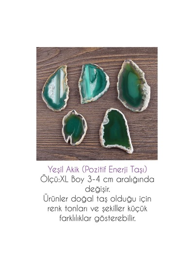 Erilsa Sertifikalı Zirkon Taşlı Model Plaka Yeşil Akik Taşı Kolye Çok Renkli