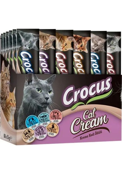 Multipack 6 Çeşit Krema Kedi Ödülü 900 Gr 60 X 15gr