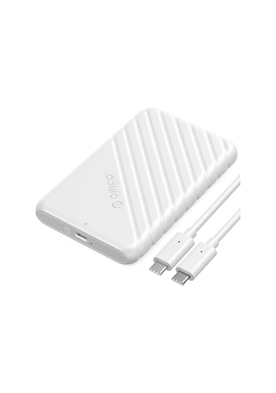 Orico 25PW1C-C3 Type-C to Type-C USB3.1 Gen1 6 Gbps 2.5”  SATA SSD Hard Disk Kutusu Beyaz