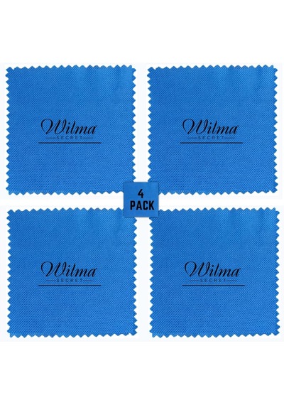 Wilma Secret Mikrofiber Cam Temizlik Bezi 40 40 4 Lü Paket Çok Renkli