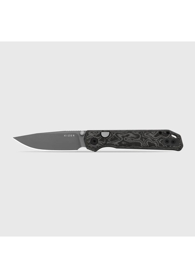 Kizer Begleiter 2.9 Kizer Button Liner Lock Vortex Pattern Micarta Bd1n Gray Pvd Kizerv 3458.2bda2 Kamp Çakısı Sarı