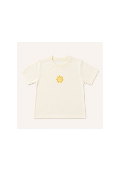 Tuffy Kids Kız Çocuk Güneş Baskılı Kısa Kollu Tişört SARI