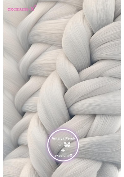 X-pression Afrika Örgüsü Ve Rasta Için Sentetik Saç 165gr-grey Açık Gri