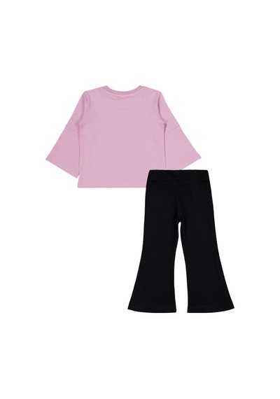 Civil Girls Cute Fiyonk Baskılı 2-5 Yaş Takım - Pembe