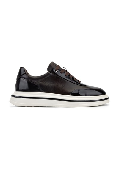 Tamer Tanca Erkek Hakiki Deri Kahverengi Sneakers & Spor Ayakkabı 1237 23248 Erk Ayk Sk26-27 Kahve