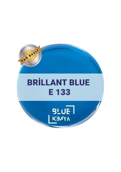 Blue Kimya Lake Brilliant Blue Mavi E133 Yağ Bazlı Toz Gıda Boyası 500 G