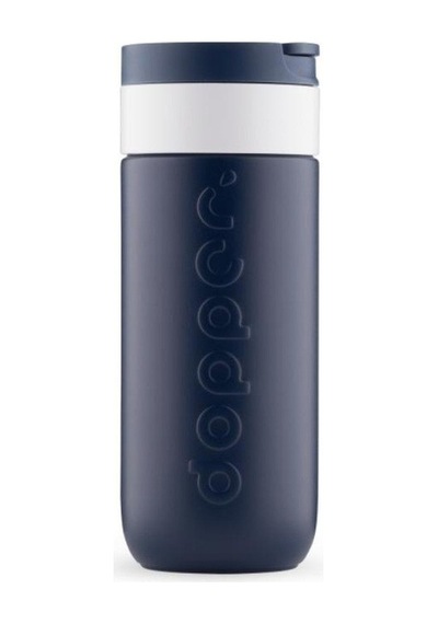 Dopper Travel Mug Yalıtımlı Termos Bardak 400 Ml - Dalga Mavisi Lacivert / Beyaz