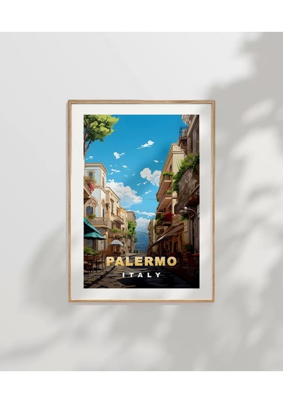 Çerçevesiz Poster Palermo'nun Büyüleyici Sokakları