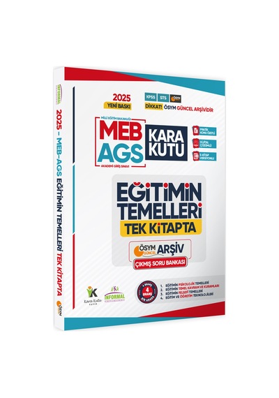 2025 Eğitim Bilimlerinin Kara Kutusu Tüm Dersler Tek Kitap Çıkmış Soru Bankası Dijital Çözüm