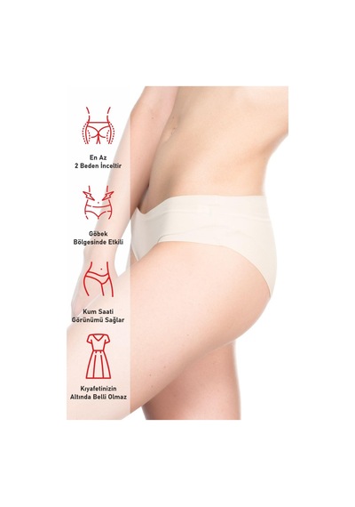 Ten Mı Emay 2818 Slip Külot Lazer Korse Ten