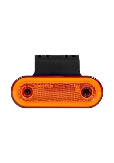 Oval Yan İşaret Lamba Neon Braketli 20 Led'Li 115Mm 12V-24V Sarı