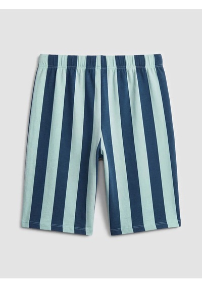 Lc Waikiki Yeşil Bisiklet Yaka Erkek Çocuk Şortlu Pijama Takımı