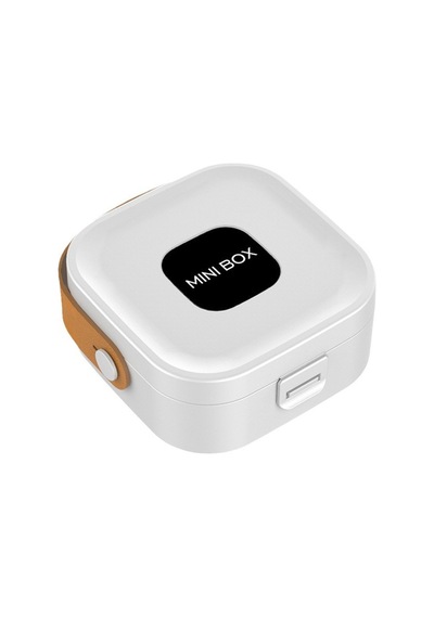 Premium Mini Takı Kutusu Aynalı Seyahat Boy Bölmeli Mücevher Organizer - Beyaz 1 Sıra Beyaz