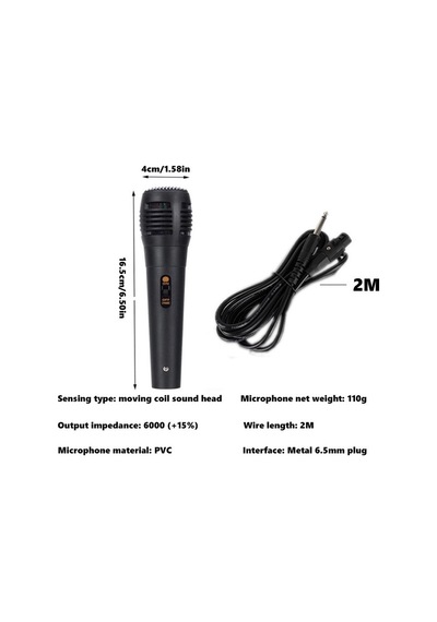 Karaoke İçin Uyumlu El Mikrofonu Kablolu 3mt Dinamik D05