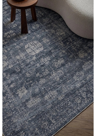 Hoom Rugs Etro 2702 Mavi Vintage Desenli Salon Halısı