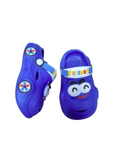 Calx Unisex Araba Figürlü Kaydırmaz Taban Terlik Sandalet Bnt8150 Mavi