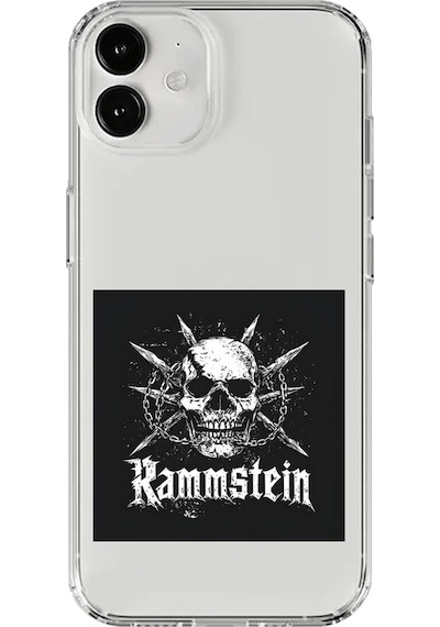 Apple Uyumlu iPhone 12 Şeffaf Kılıf Rammstein Tasarımlı