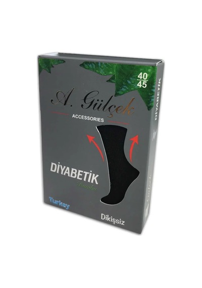 Royaleks 3 Adet Erkek Bambu Lastiği Sıkmayan Diyabetik Çorap Renkli