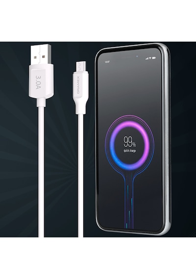 Dramex D30M 3.0A Micro USB Kablolu Şarj Cihazı