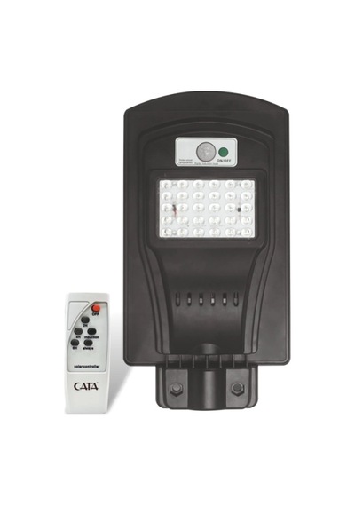 1 Adet Cata Ct 4690 Solar Güneş Enerjili 60w Sensörlü Sokak Armatür 6400k Beyaz Işık
