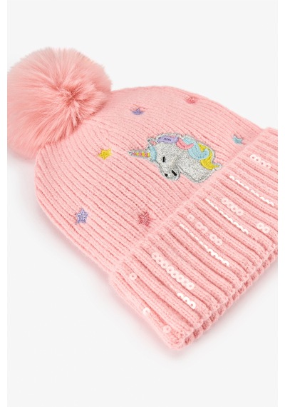 Penti Kız Çocuk Pembe Unicorn Bere