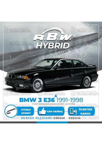 Bmw 3 E36 Ön Silecek Takımı (1991-1998) RBW Hibrit