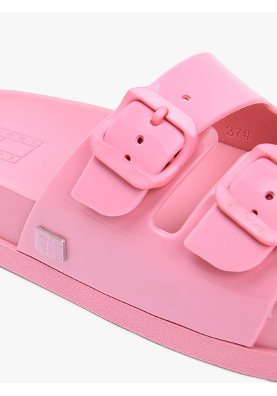 Tommy Hilfiger Kadın Marka Logolu Günlük Kullanıma Uygun Pembe4 Terlik En0en02974 Tox
