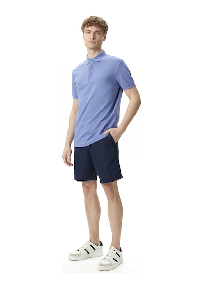 Nautica Erkek Mavi Slim Fit Kısa Kollu Polo Düz K35062t Mavi