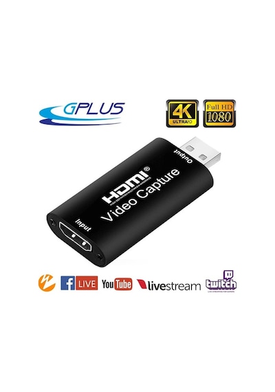 Gplus 4Kvc200 Hdmı Ps4 Xbox Gamer Usb Video Capture Kartı