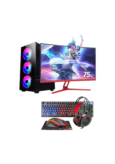 Ramtech DG287 i5-6500 16 GB 256 GB SSD+500 GB HDD GTX750Ti 27" Free Dos Masaüstü Oyuncu Bilgisayarı