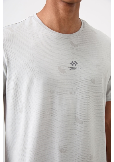 Tommy Life Taş Polyester Nefes Alan Jakarlı İnce Esnek Standart Fit Erkek Performans T-shirt - 88397 Taş Tommy Life Taş Polyester Nefes Alan Jakarlı İnce Esnek Standart Fit Erkek Performans T-shirt - 88397 Taş
