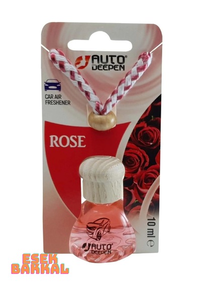 Gül Rose Oto Ayna Koku Ahşap Kapak Araba Kokusu 10ml
